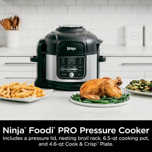 Ninja® Foodi® 10 in 1 6.5 Quart Pro Pressure Cooker Air Fryer Multicooker, Stainless, OS300: Home &amp; Kitchen