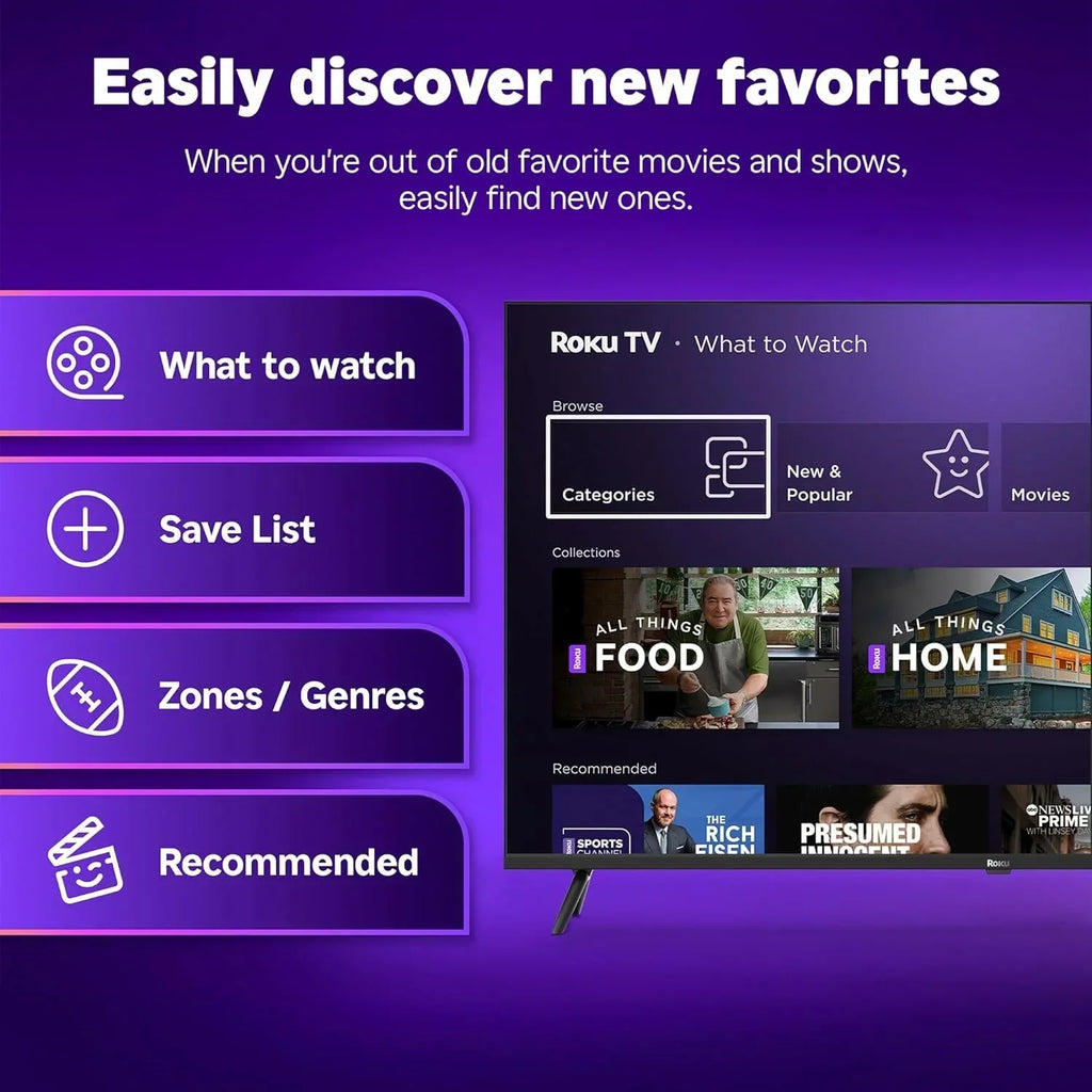 Roku 50" Select Series 4K HDR Smart TV with voice remote