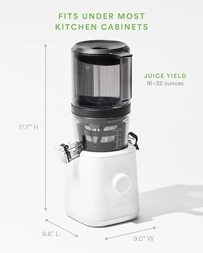 Nama J2 Cold Press Juicer – Self Feeding for Hands Free Operation with Wide Mouth Hopper for Whole Recipe Loading, Zero Waste Masticating Juicer For More Juice, Less Pulp – Easy Cleanup &amp; Assembly: Home &amp; Kitchen