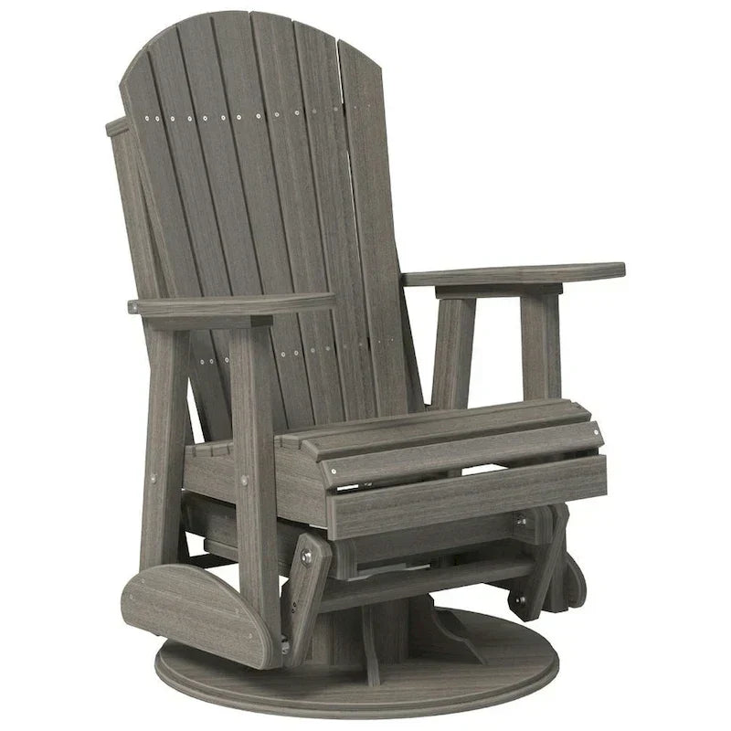 Poly Lumber Adirondack Swivel Glider Chair