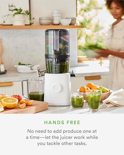 Nama J2 Cold Press Juicer – Self Feeding for Hands Free Operation with Wide Mouth Hopper for Whole Recipe Loading, Zero Waste Masticating Juicer For More Juice, Less Pulp – Easy Cleanup &amp; Assembly: Home &amp; Kitchen
