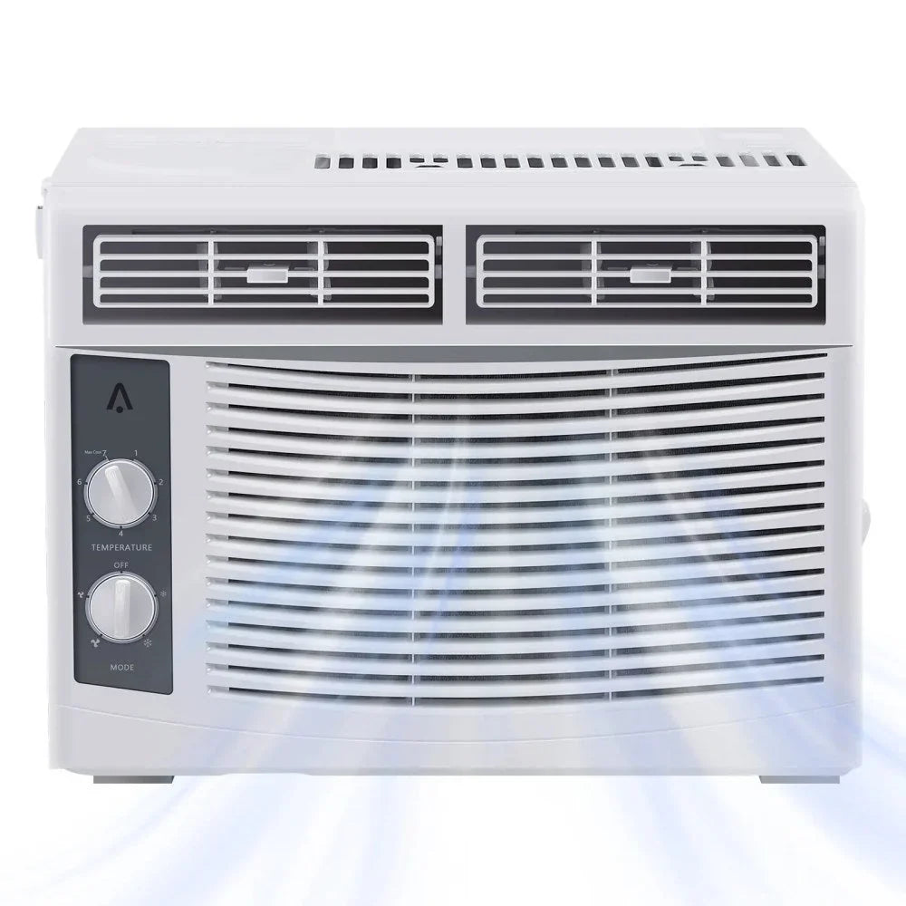 Garvee 5000 BTU Window Air Conditioner, Fast Cooling for Rooms up to 150 Sq. ft, Window Ac Unit with 7 Level Temperature Setting, White