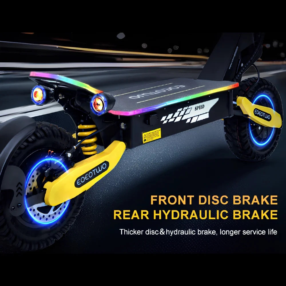 Off Road Electric Scooter for Adults, 1200W Motor Fast E Scooter, Up to 28MPH Top Speed & 20Miles Long Range, 11" Off-Road Tires, 330lbs MAX Load, Foldable
