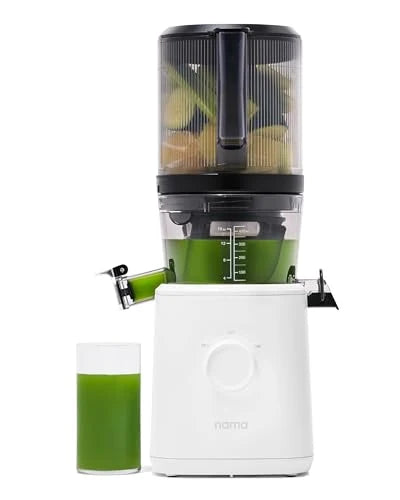 Nama J2 Cold Press Juicer – Self Feeding for Hands Free Operation with Wide Mouth Hopper for Whole Recipe Loading, Zero Waste Masticating Juicer For More Juice, Less Pulp – Easy Cleanup &amp; Assembly: Home &amp; Kitchen