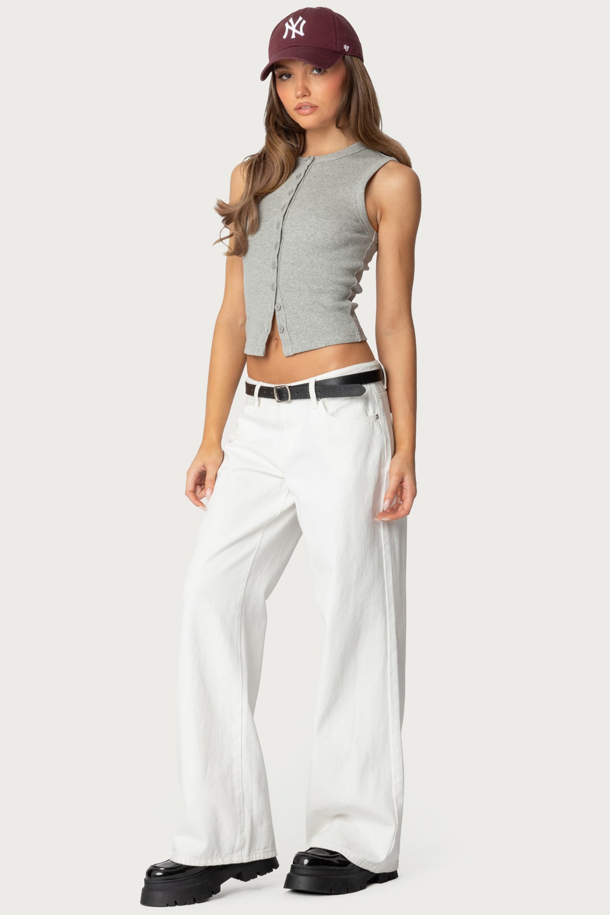 Basel Button Up Tank Top