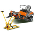 Lawn Mower Lift with Hydraulic Jack, 26 Inches Lawn Mower Lift, Welded Solid Steel Construction, Weight Capacity 500 LBS, for Riding Lawn Mowers Tractors, ATVs Maintenance